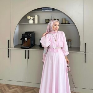 Ensemble broderie – Rose