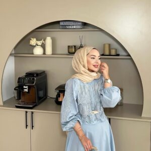 Ensemble broderie – Bleu