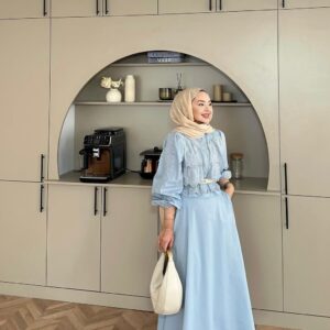 Ensemble broderie – Bleu