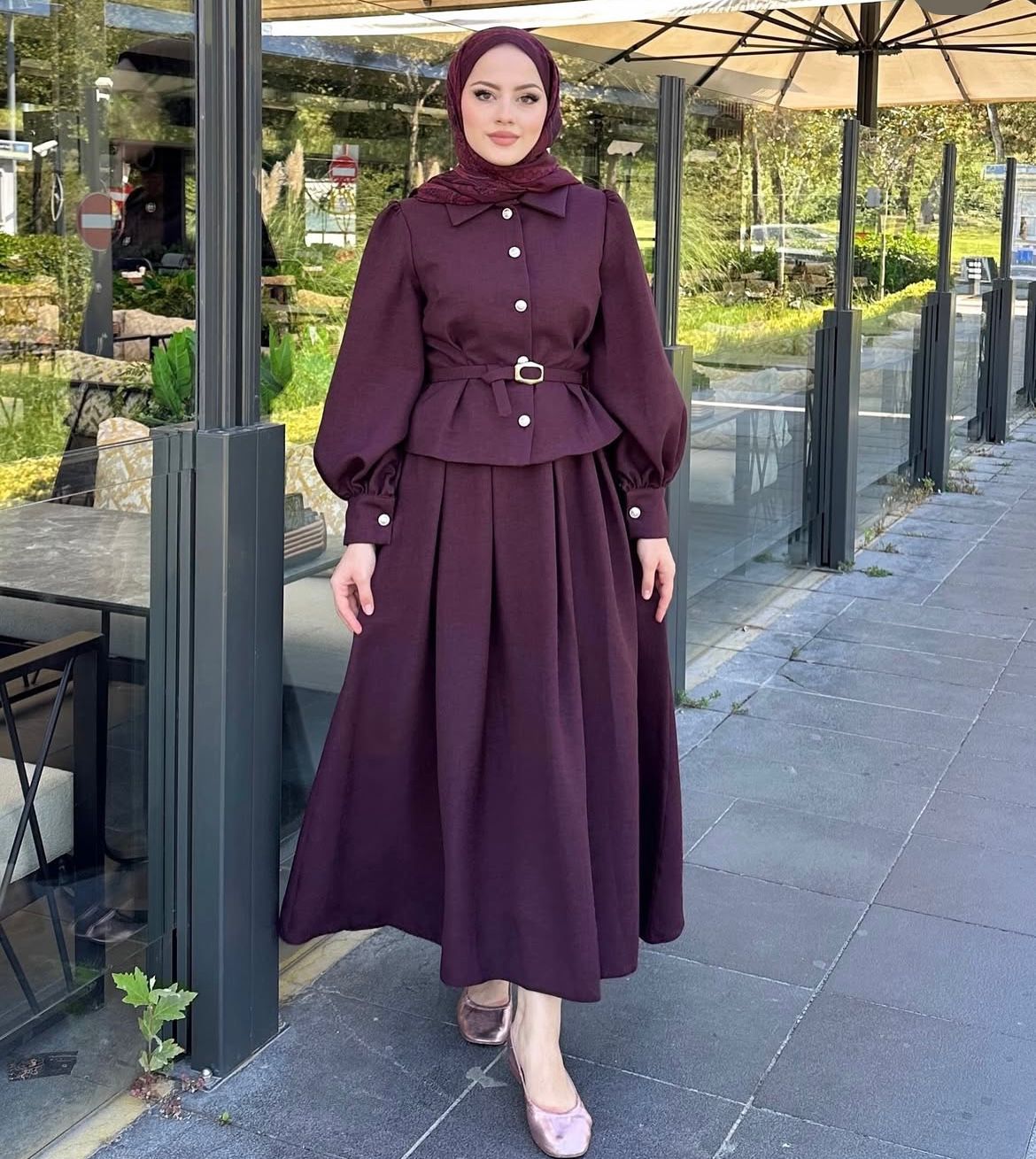 Ensemble Autumn Bordeau – Image 4