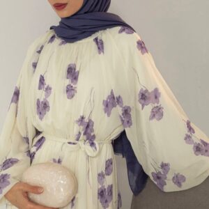 Robe fleurie purple