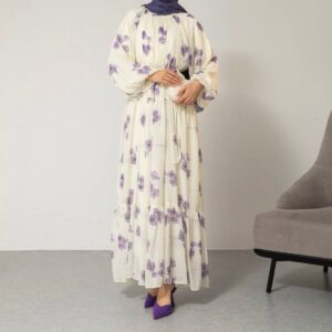 Robe fleurie purple